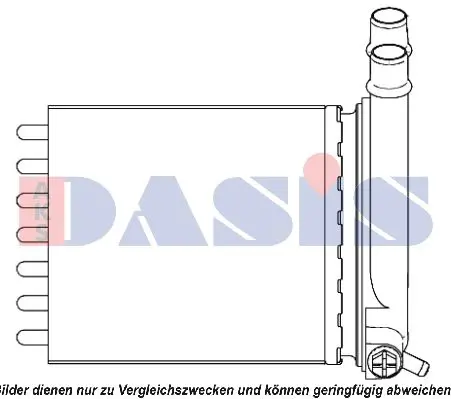 Handler.Part Heat exchanger, interior heating AKS DASIS 089006N 1