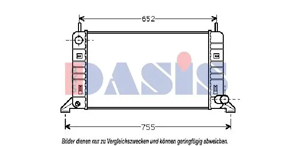 Handler.Part Radiator, engine cooling AKS DASIS 090032N 1