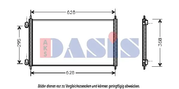 Handler.Part Condenser, air conditioning AKS DASIS 102170N 1