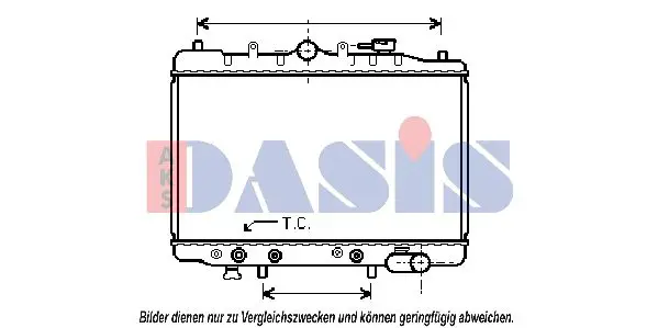 Handler.Part Radiator, engine cooling AKS DASIS 111040N 1