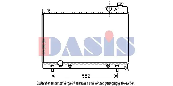 Handler.Part Radiator, engine cooling AKS DASIS 111320N 1