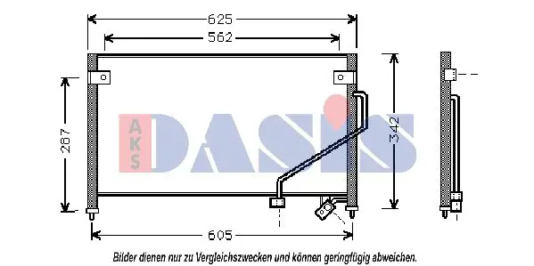 Handler.Part Condenser, air conditioning AKS DASIS 112320N 1