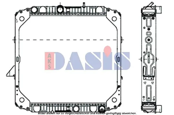 Handler.Part Radiator, engine cooling AKS DASIS 131810N 1