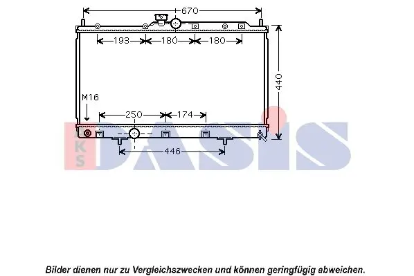 Handler.Part Radiator, engine cooling AKS DASIS 140081N 1