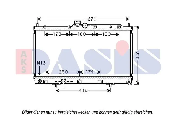 Handler.Part Radiator, engine cooling AKS DASIS 140106N 1