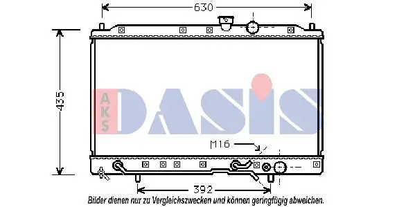 Handler.Part Radiator, engine cooling AKS DASIS 140110N 1