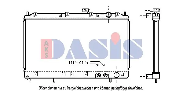 Handler.Part Radiator, engine cooling AKS DASIS 140430N 1