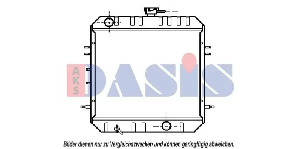 Handler.Part Radiator, engine cooling AKS DASIS 141130N 1