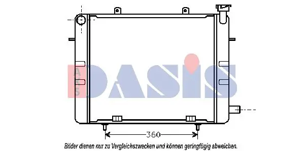 Handler.Part Radiator, engine cooling AKS DASIS 150250N 1