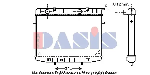 Handler.Part Radiator, engine cooling AKS DASIS 150720N 1