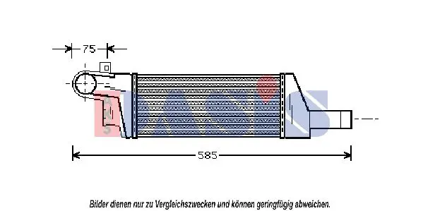 Handler.Part Intercooler, charger AKS DASIS 157003N 1