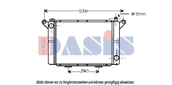 Handler.Part Radiator, engine cooling AKS DASIS 181000N 1