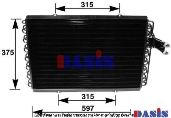 Handler.Part Condenser, air conditioning AKS DASIS 182310N 1