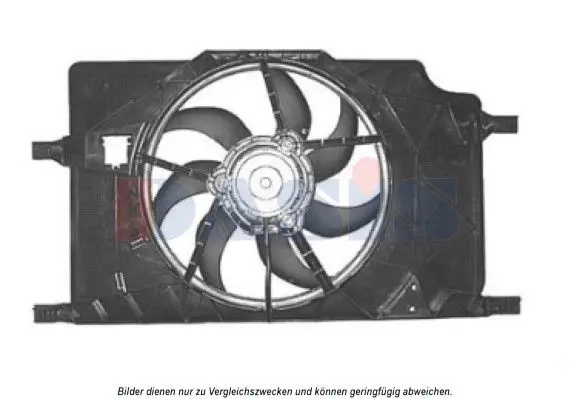 Handler.Part Electric motor, radiator fan AKS DASIS 188027N 1