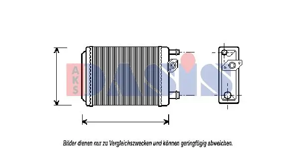 Handler.Part Heat exchanger, interior heating AKS DASIS 189010N 1