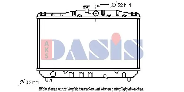 Handler.Part Radiator, engine cooling AKS DASIS 210054N 1