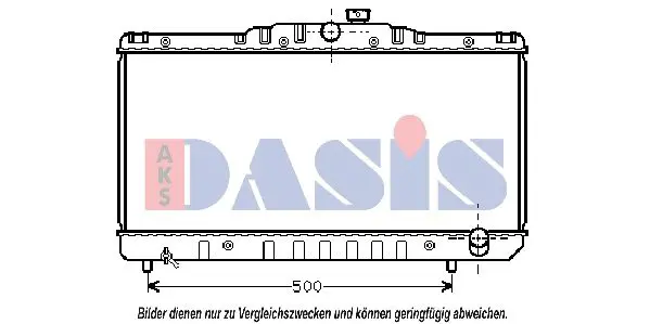 Handler.Part Radiator, engine cooling AKS DASIS 211030N 1