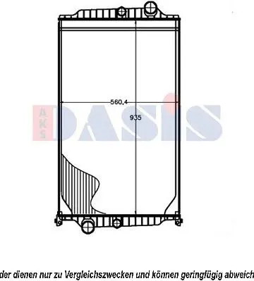 Handler.Part Radiator, engine cooling AKS DASIS 280019N 1