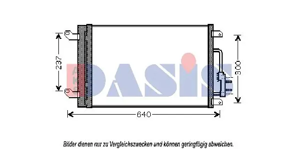 Handler.Part Condenser, air conditioning AKS DASIS 302003N 1