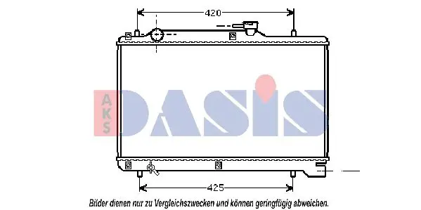 Handler.Part Radiator, engine cooling AKS DASIS 320012N 1