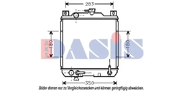 Handler.Part Radiator, engine cooling AKS DASIS 320200N 1