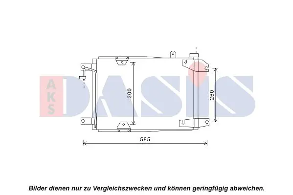 Handler.Part Condenser, air conditioning AKS DASIS 322031N 1