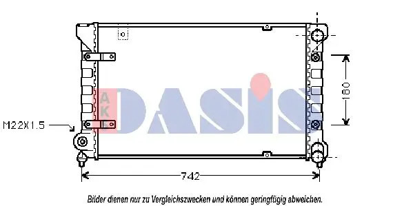 Handler.Part Radiator, engine cooling AKS DASIS 330001N 1