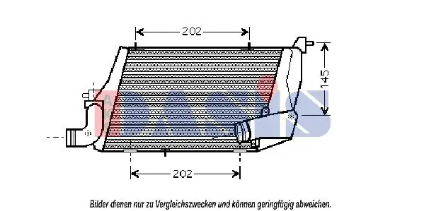 Handler.Part Intercooler, charger AKS DASIS 487014N 1