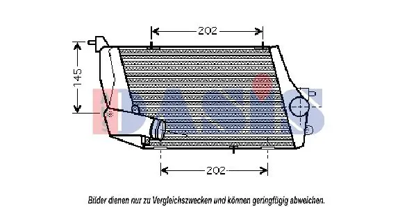 Handler.Part Intercooler, charger AKS DASIS 487015N 1