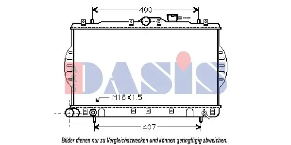 Handler.Part Radiator, engine cooling AKS DASIS 560016N 1