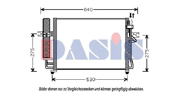 Handler.Part Condenser, air conditioning AKS DASIS 562002N 1