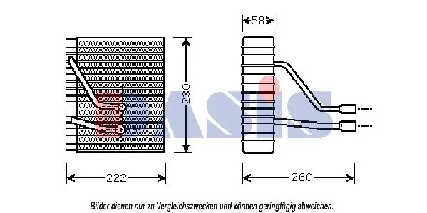 Handler.Part Evaporator, air conditioning AKS DASIS 820241N 1