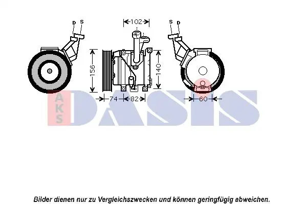 Handler.Part Compressor, air conditioning AKS DASIS 850563N 1