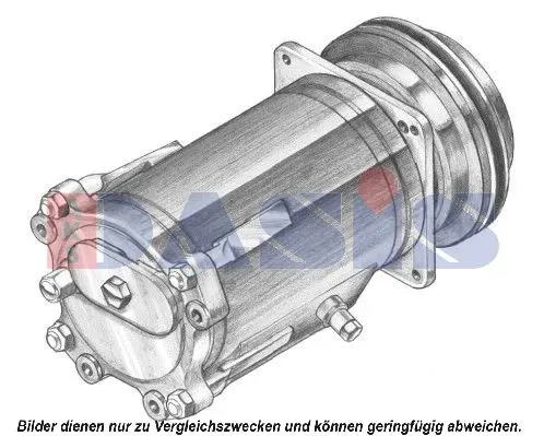 Handler.Part Compressor, air conditioning AKS DASIS 851090N 1