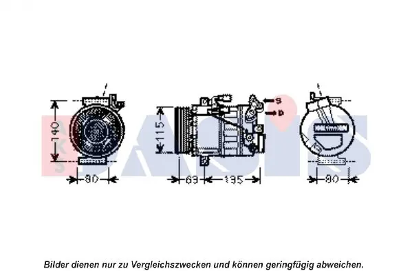 Handler.Part Compressor, air conditioning AKS DASIS 851922N 1