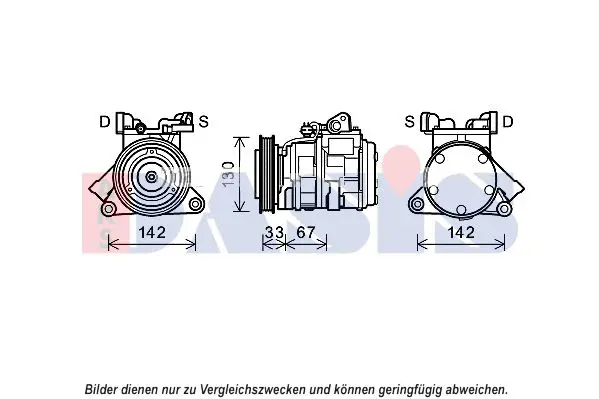 Handler.Part Compressor, air conditioning AKS DASIS 852669N 1