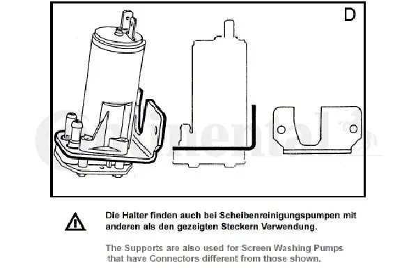 Handler.Part Water pump, window cleaning Siemens-VDO 246075023004Z 3