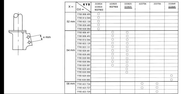 Handler.Part Shock absorber KYB 323849 1