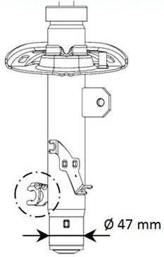 Handler.Part Shock absorber KYB 339805 2