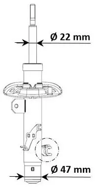 Handler.Part Shock absorber KYB 339803 2