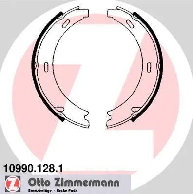 Handler.Part Brake shoe set, parking brake ZIMMERMANN 109901281 1