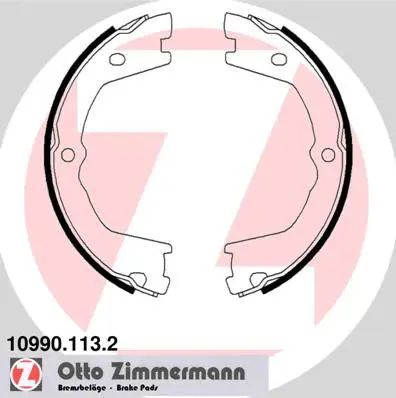 Handler.Part Brake shoe set, parking brake ZIMMERMANN 109901132 1