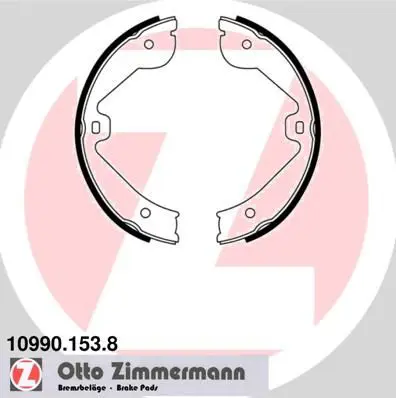 Handler.Part Brake shoe set, parking brake ZIMMERMANN 109901538 1