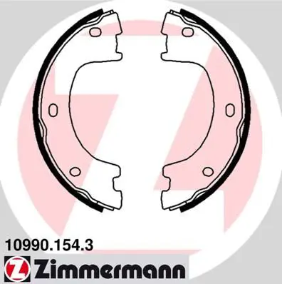 Handler.Part Brake shoe set, parking brake ZIMMERMANN 109901543 1