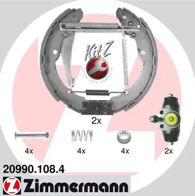 Handler.Part Brake shoe set ZIMMERMANN 209901084 1