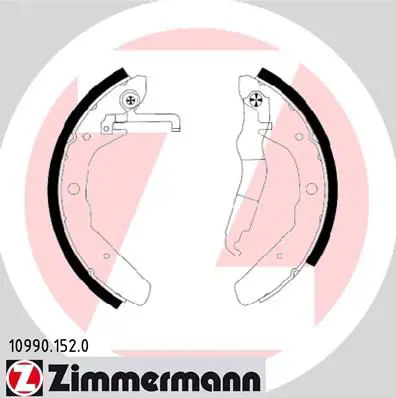 Handler.Part Brake shoe set ZIMMERMANN 109901520 1