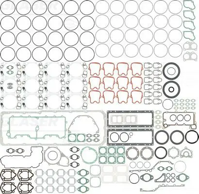 Handler.Part Full gasket set, engine GLASER S3834800 1