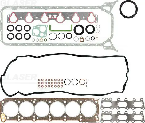 Handler.Part Full gasket set, engine GLASER S3686700 1