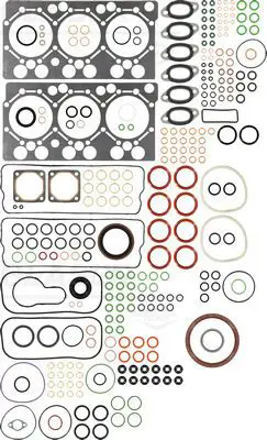 Handler.Part Full gasket set, engine GLASER S3640700 1