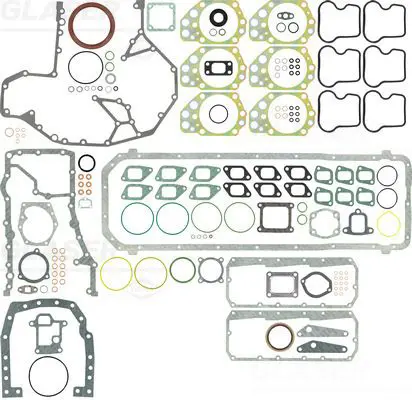 Handler.Part Full gasket set, engine GLASER S3837600 1